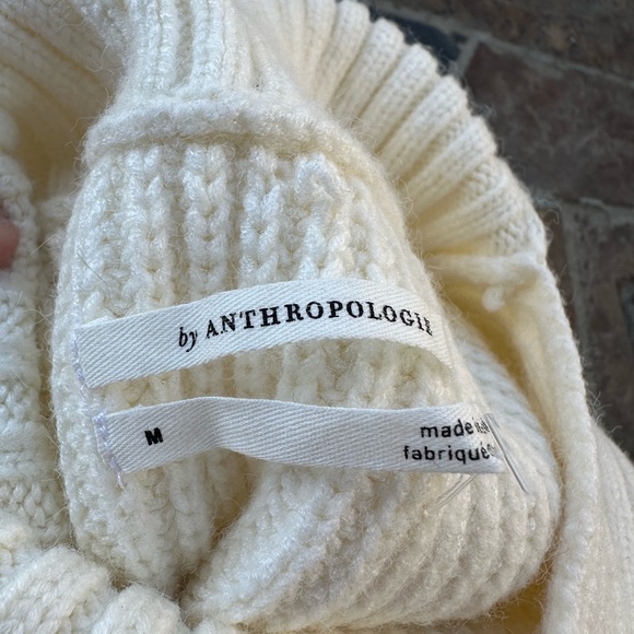 Anthropologie Alexa cowl tunic sleeveless sweater in cream - Picture 8 of 10